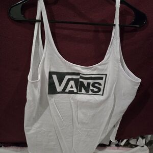 Vans Women's White Tank Top Size M